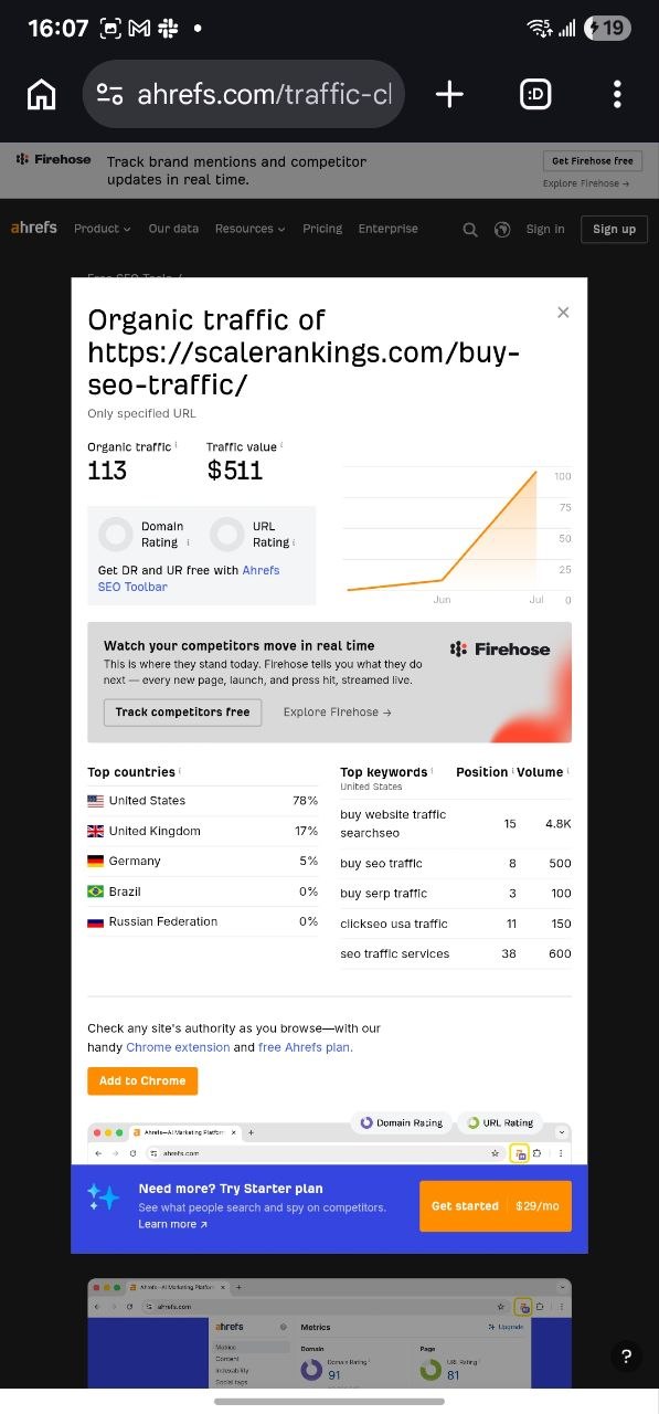 Before running SEO Traffic